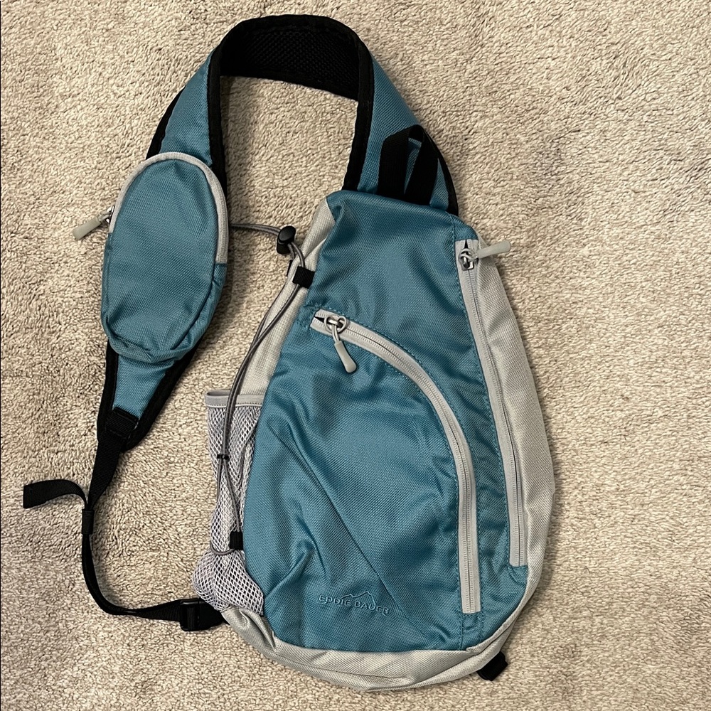Eddie Bauer Ripstop 8L Shoulder Sling Pack with Padded Air-Mesh Adjustable Cross